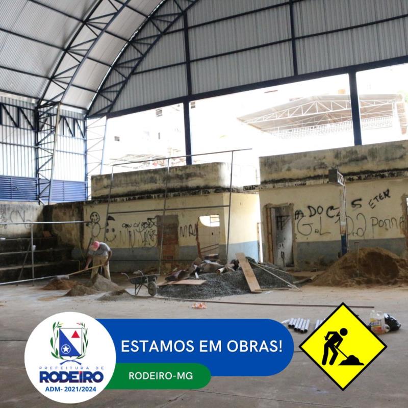 AVANÇOS SIGNIFICATIVOS NA OBRA DA QUADRA POLIESPORTIVA JOSÉ BERNANDES FERREIRA