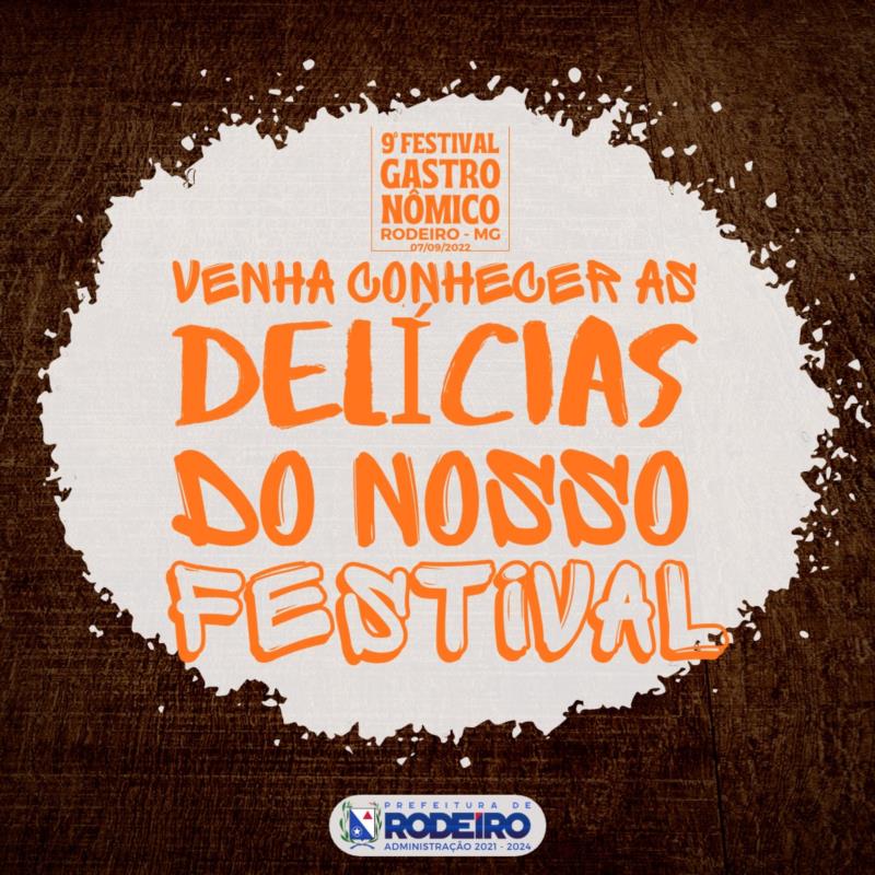 9ª FESTIVAL GASTRONÔMICO DE RODEIRO