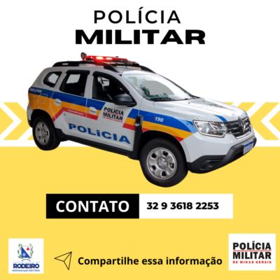 CONTATO PARA POLÍCIA MILITAR