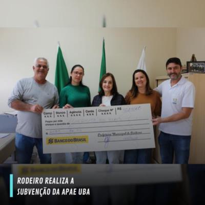 Rodeiro realiza a subvenção da APAE UBA