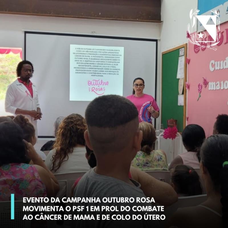 OUTUBRO ROSA - Mês da Saúde da Mulher