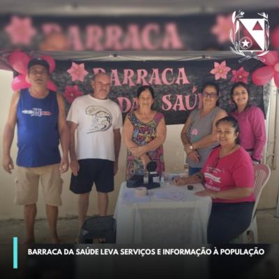 Barraca da Saúde leva serviços e informação à população