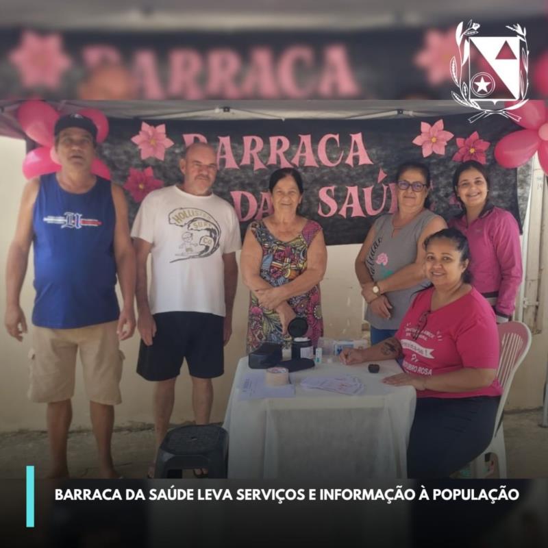 Barraca da Saúde leva serviços e informação à população