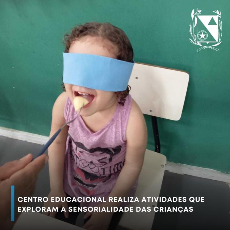 Centro Educacional realiza atividades que exploram a sensorialidade das crianças