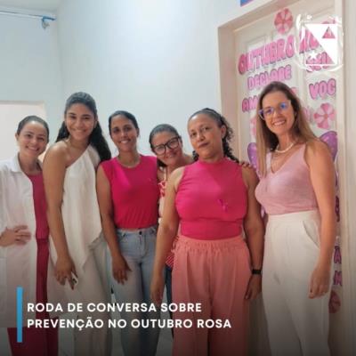 Roda de conversa sobre prevenção do Outubro Rosa