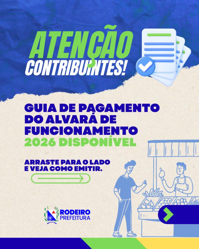 ATENÇÃO, CONTRIBUINTES!