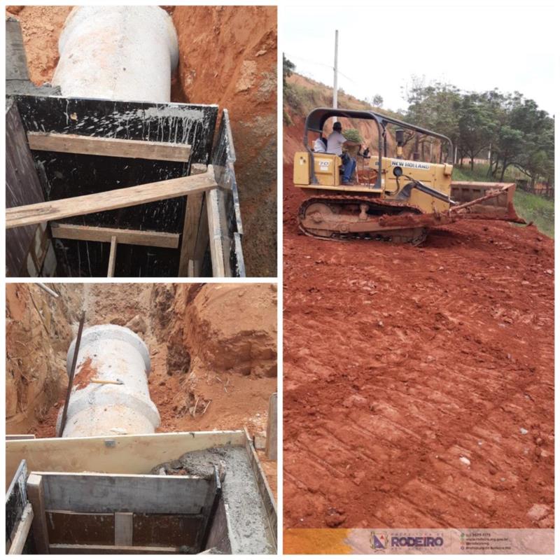 Município realiza aterramento, construção de bueiros e caixa coletora de águas pluviais na ponte da Rodovia Municipal Landin Teixeira