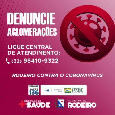 Coronavírus: município cria central de atendimento para denúncias de aglomeração