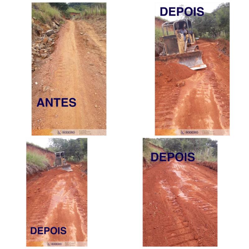 Município de Rodeiro continua realizando a recuperação das estradas rurais