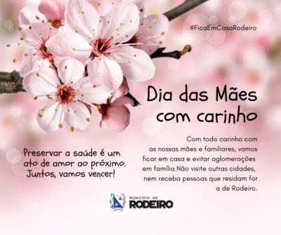 Neste Dia das mães não faça visitas, demostre o seu amor de uma forma diferente e preserve a vida de quem tanto ama!