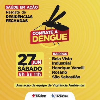 Vigilância Ambiental fará ação para ampliar visitas de combate à dengue