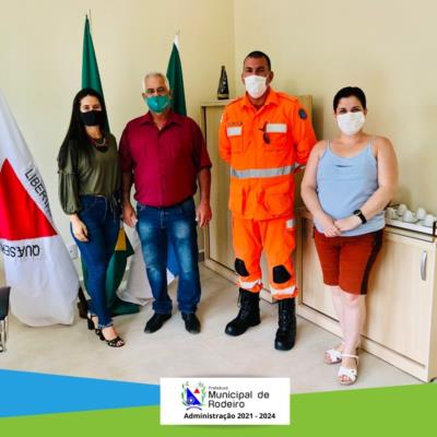 Reunião com o Ten Lima do Corpo de Bombeiros