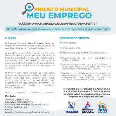 Projeto Municipal Meu Emprego