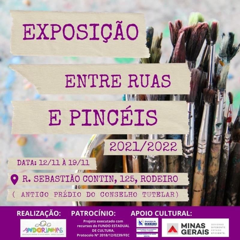 EXPOSIÇÃO ENTRE RUAS E PINCÉIS
