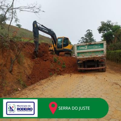 OBRAS NA ESTRADA DA SERRA DO JUSTE