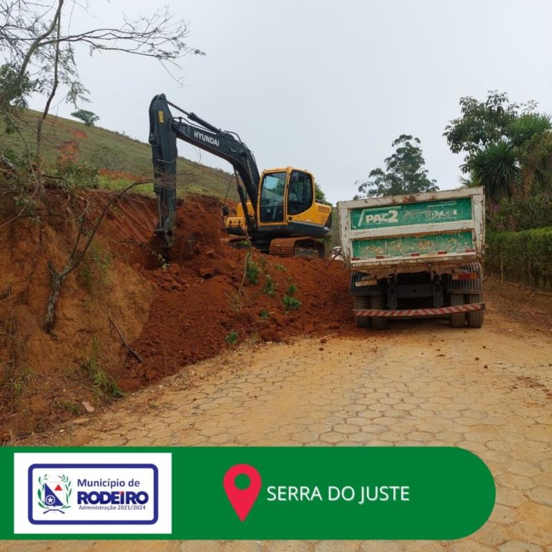 OBRAS NA ESTRADA DA SERRA DO JUSTE
